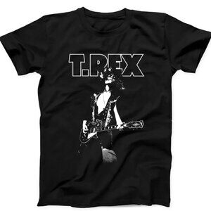 T.Rex Rock Band Marc Bolan Music Trex Best Seller Gift Tee Black T Shirt